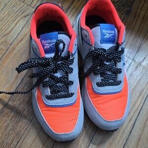Reebok Kids' Orange and Gray Sneakers